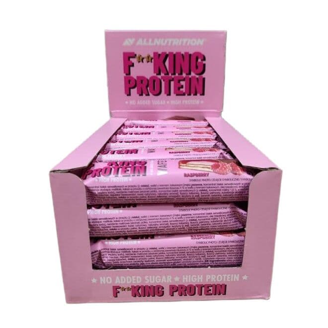 Allnutrition Fitking Protein Wafer, Raspberry – 24 x 37g
