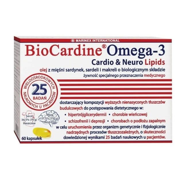 MARINEX BioCardine Omega-3 Cardio & Neuro Lipids (60 caps)