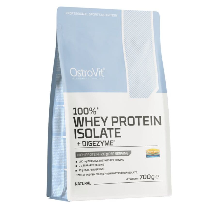 OstroVit – 100% Whey Protein Isolate + Digezyme, Natural – 700g