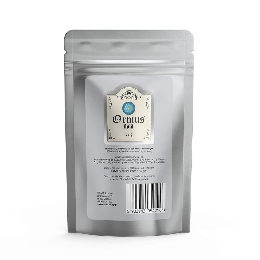 ORMUS ORME Gold – Pierwiastki życia – mocny proszek ze złotem (50 g)