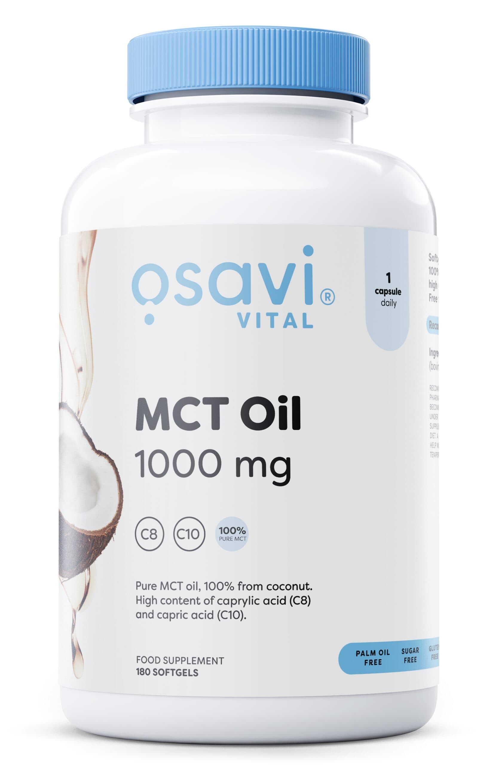 MCT Oil, 1000mg – 180 softgels
