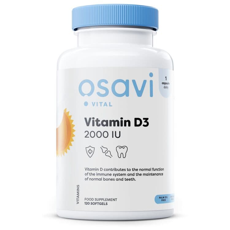 Vitamin D3, 2000IU – 120 softgels