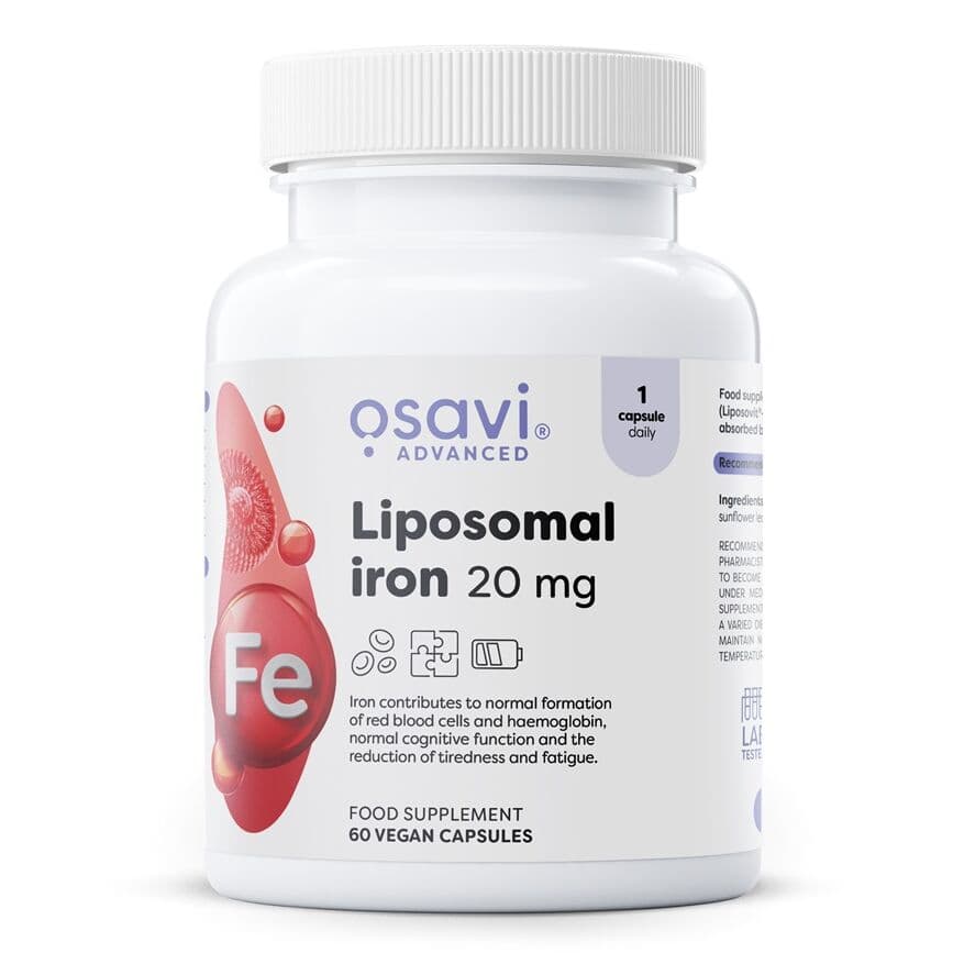 Liposomal Iron, 20mg – 60 vegan caps
