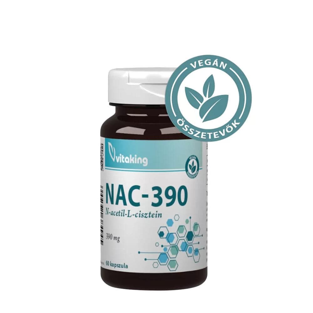 Vitaking NAC-390 (N-acetyl-L-cysteine) 390 mg (60 capsules)