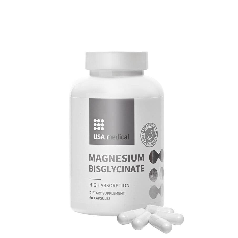 USA medical Magnesium Bisglycinate (60 capsules)