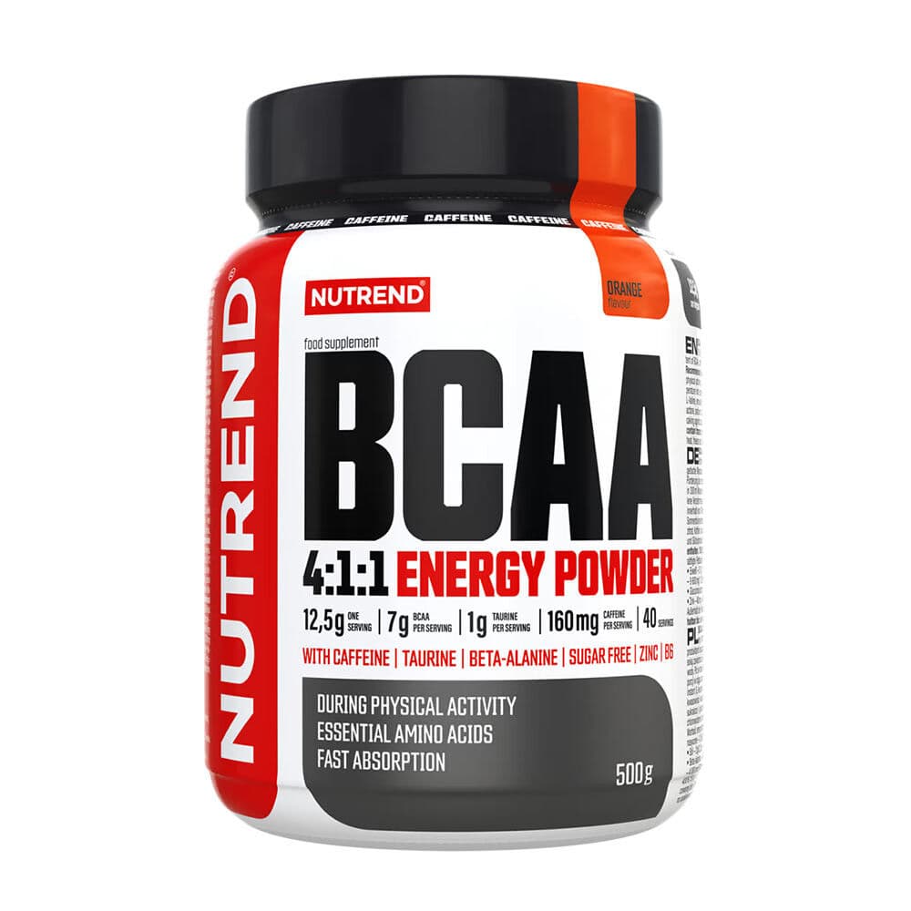 BCAA 4:1:1 Energy Powder, Orange - 500g