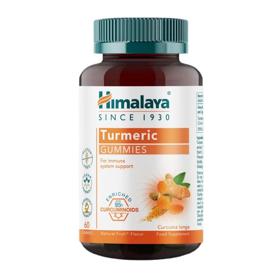 Himalaya – Turmeric Gummies, Natural Fruit – 60 gummies