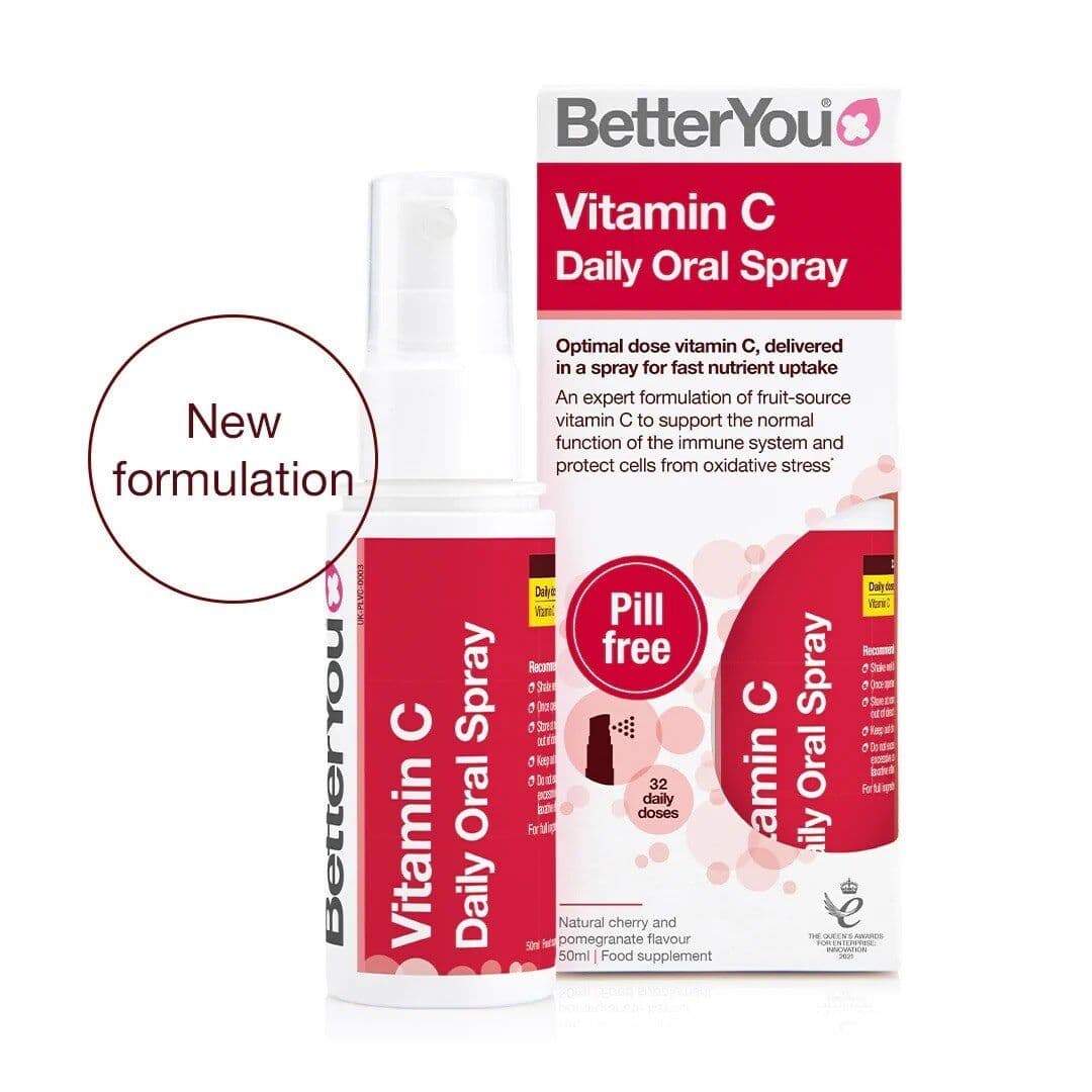 Vitamin C Daily Oral Spray, Natural Cherry and Pomegranate – 50 ml