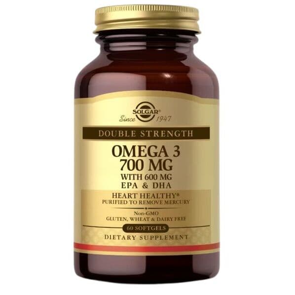 SOLGAR Double Strength Omega-3 (60 Softgels)