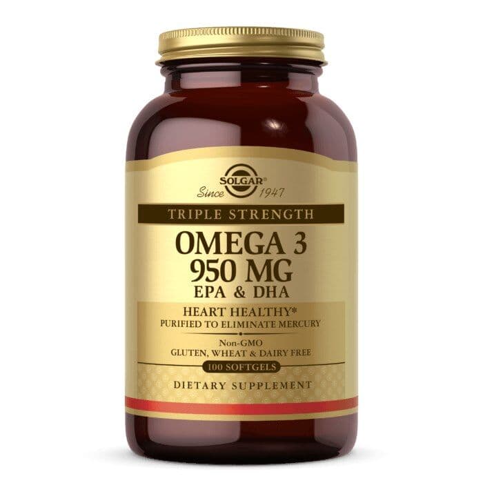SOLGAR Omega 3, 950 mg EPA & DHA (100 caps)