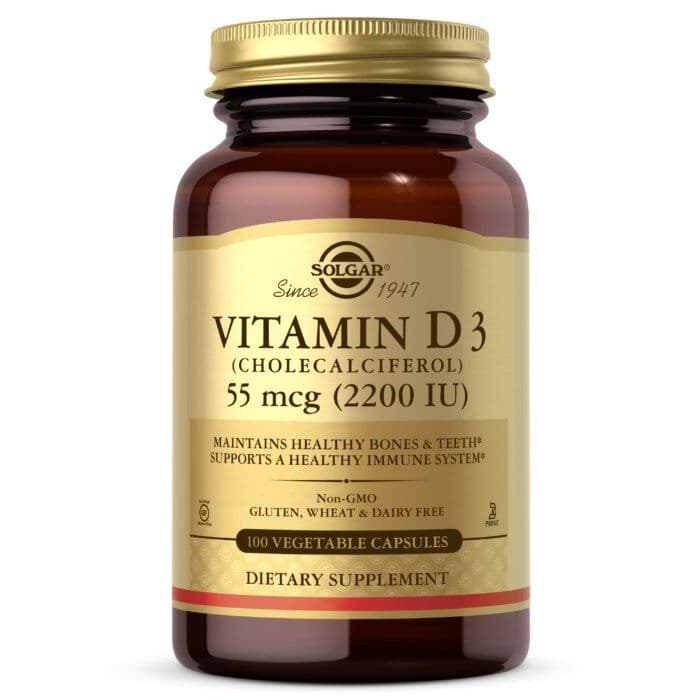 Vitamin D3 Cholecalciferol, 55 mcg – 100 kapsler