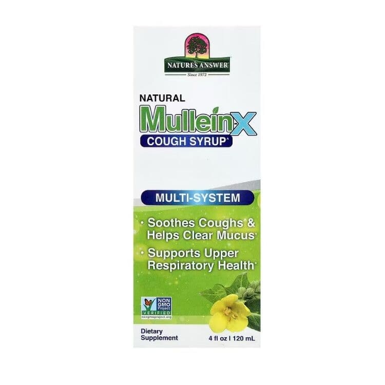 Nature's Answer - Natural Mullein-X Cough Syrup - 120 ml.