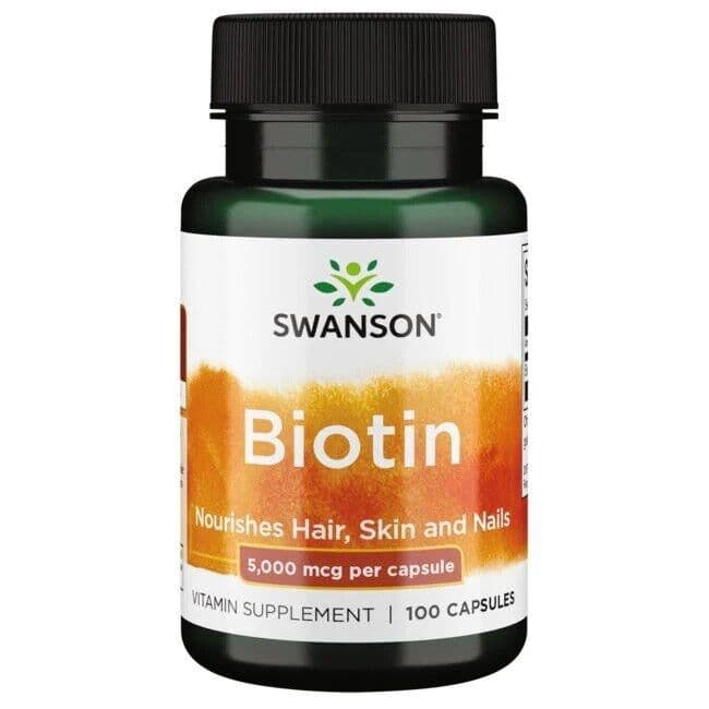 Biotin, 5000mcg – 100 caps