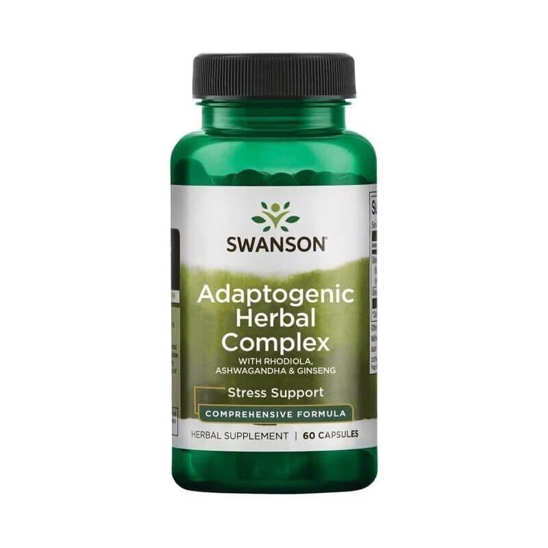 Adaptogenic Herbal Complex with Rhodiola, Ashwagandha & Ginseng – 60 caps