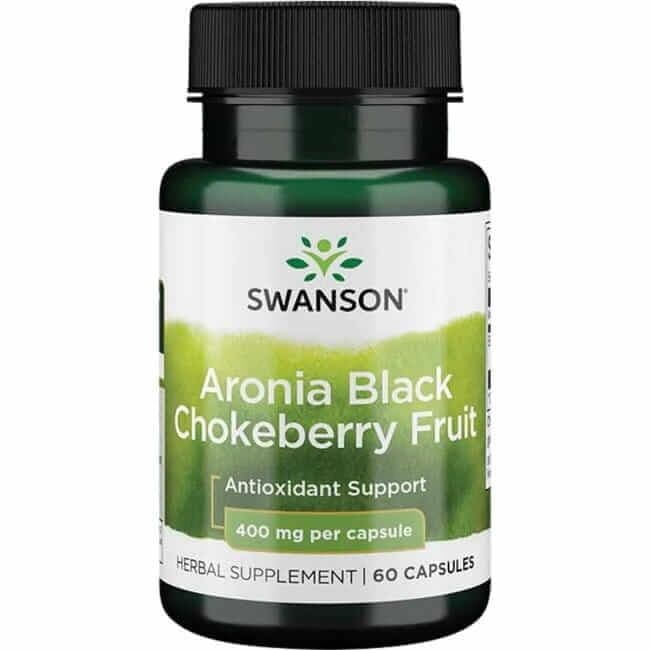 Aronia Black Chokeberry Fruit, 400mg – 60 caps