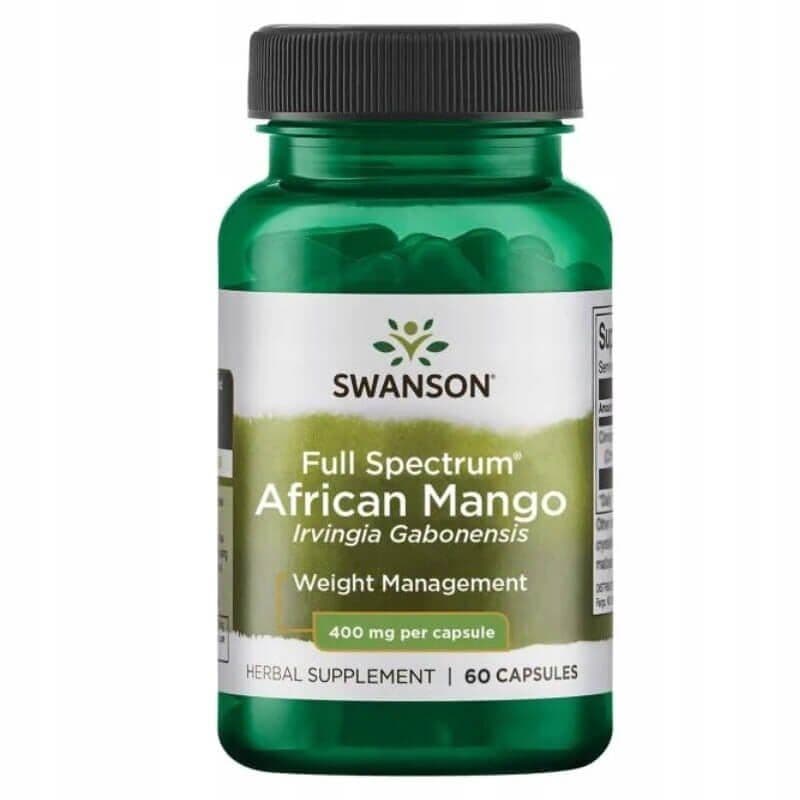 Full Spectrum African Mango (Irvingia Gabonensis), 400mg – 60 caps