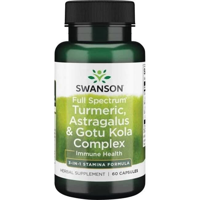 Full Spectrum Turmeric, Astragalus & Gotu Kola Complex – 60 caps