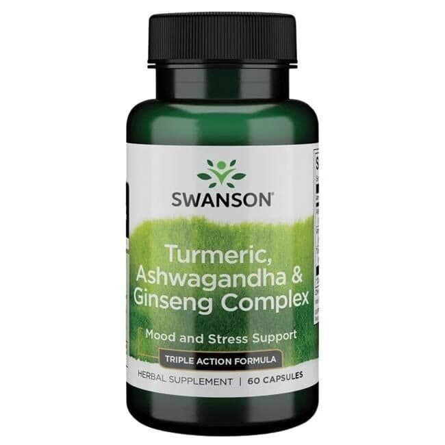 Turmeric, Ashwagandha & Ginseng Complex – 60 caps