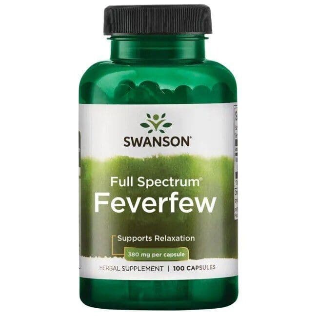 Full Spectrum Feverfew, 380mg – 100 caps