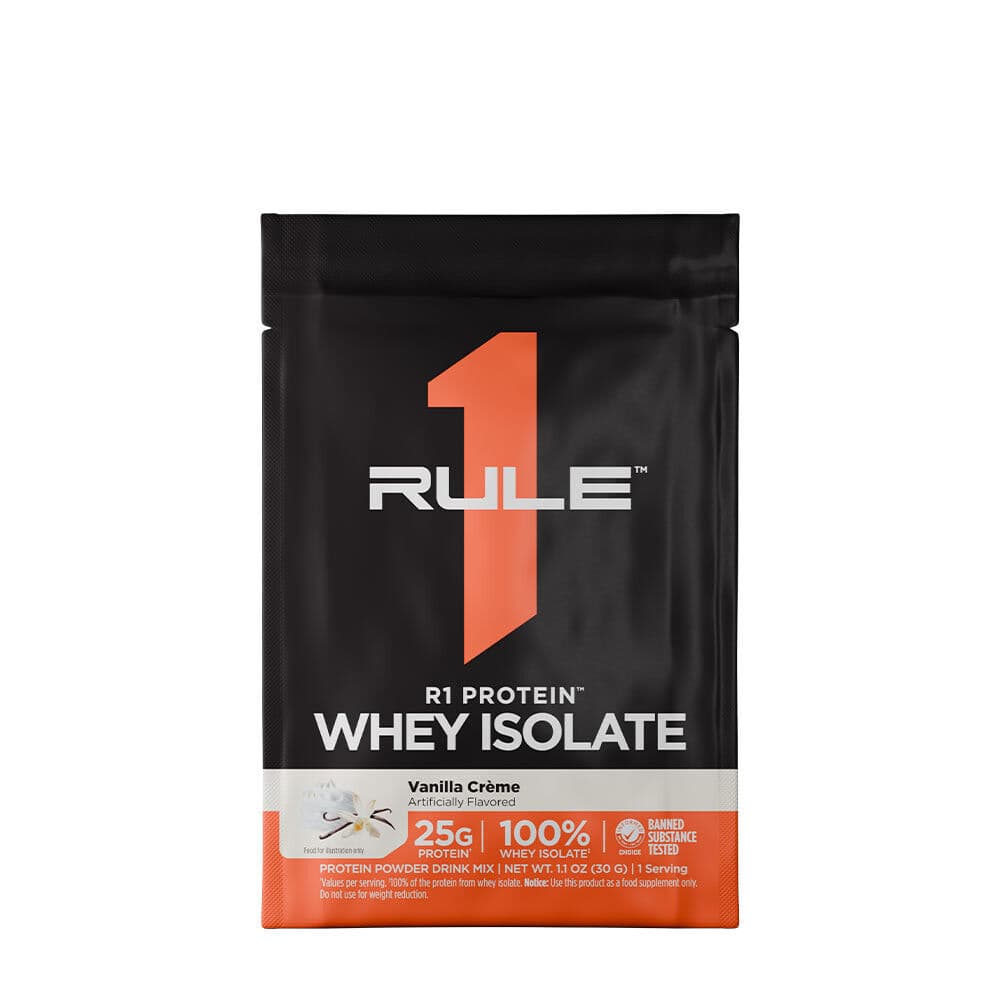 Rule1 Protein Whey Isolate Sample (30 g, Vanilla Cream)
