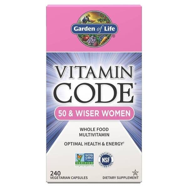 Vitamin Code 50 & Wiser Women – 240 vcaps
