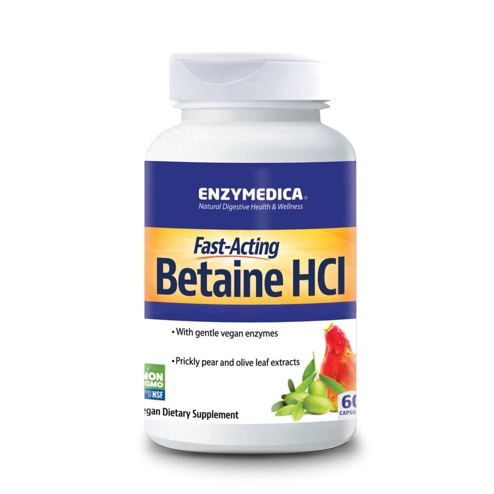 Enzymedica Betaine HCl 600mg 60 capsules