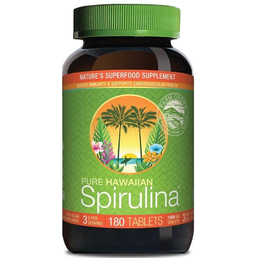 CYANOTECH CO Hawaiian Spirulina, 1000 mg (180 tabs)