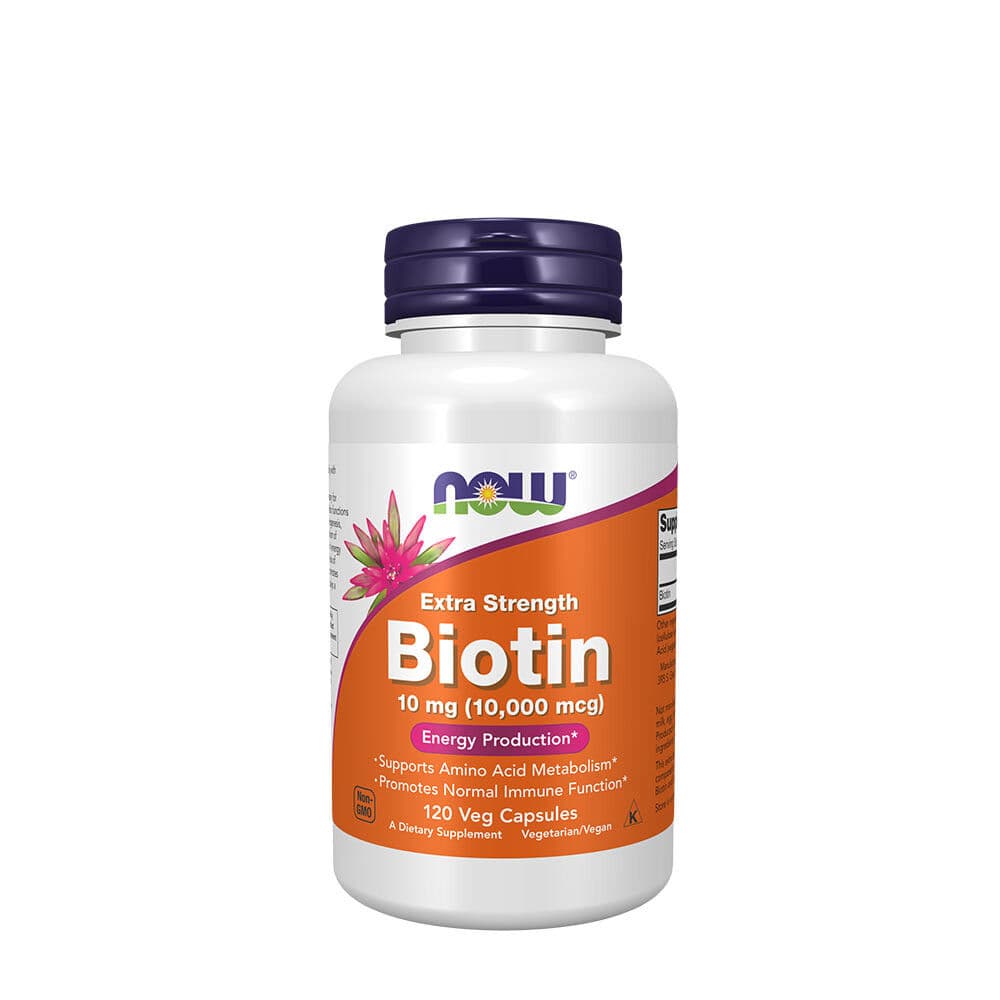Biotin 10 mg (10,000 mcg) extra strong – Viking Supplements – 120 Veg Capsules