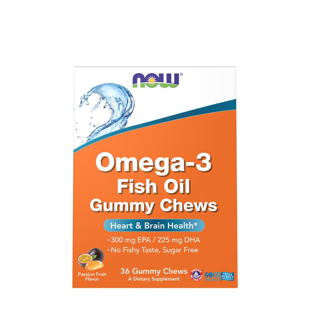Omega-3 Fish Oil Gummy Chews, Passion Fruit – 36 chews