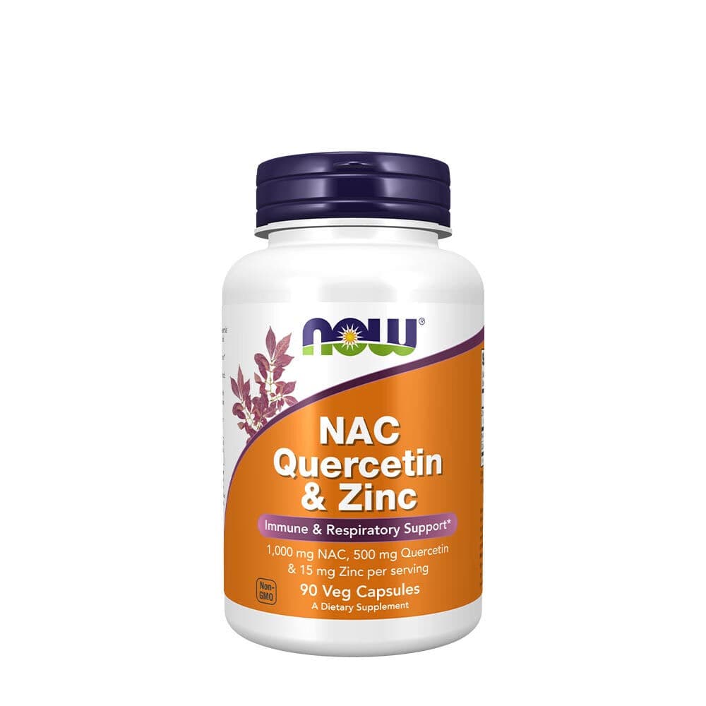 NOW NAC Quercetin & Zinc (90 Veg Capsules)