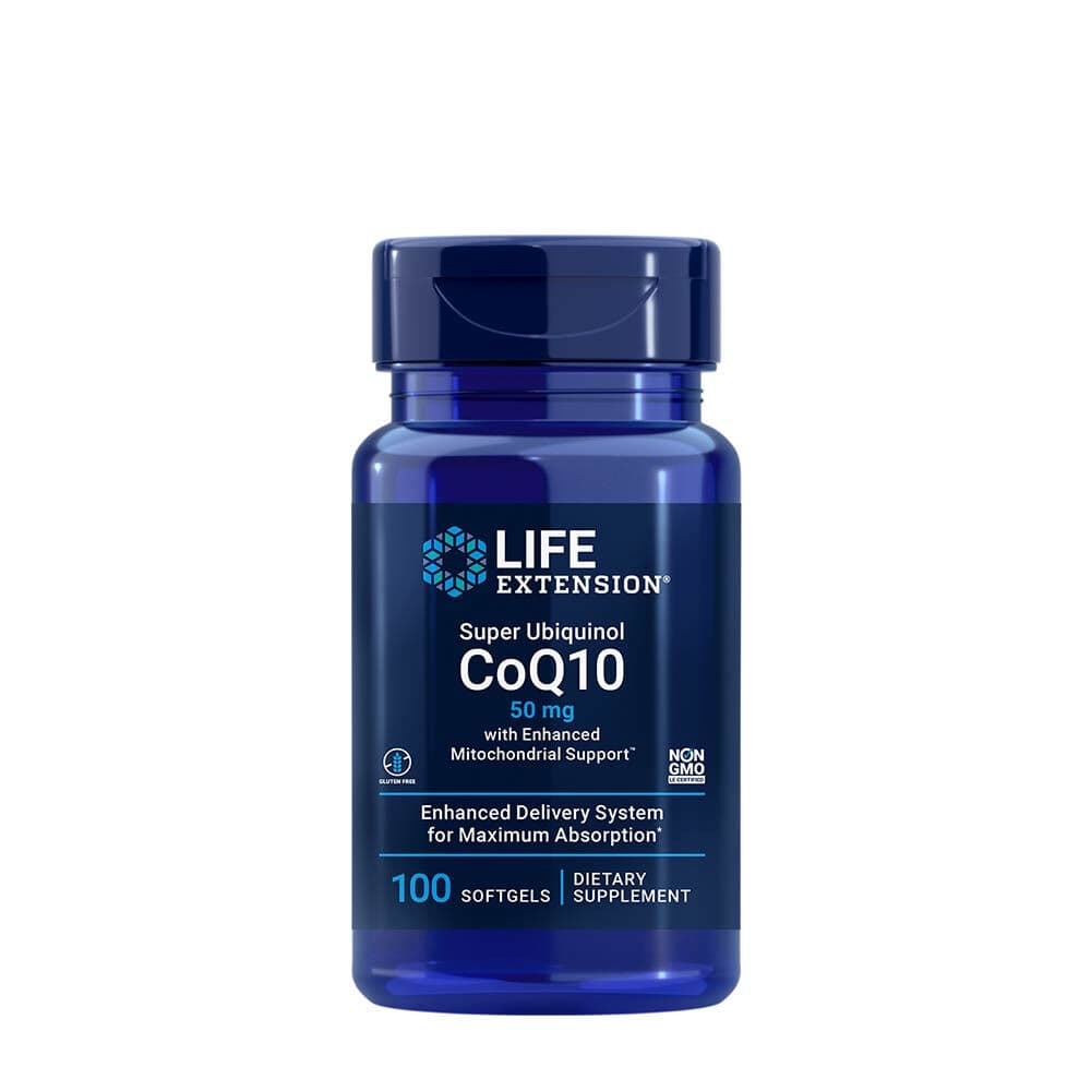 Super Ubiquinol CoQ10 with Enhanced Mitochondrial Support, 50mg - 100 softgels