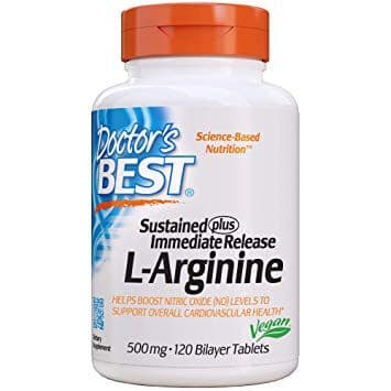 L-Arginine - Sustained + Immediate Release, 500mg - 120 tablets