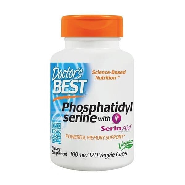 Phosphatidylserine Serine with SerinAid, 100mg – 120 vcaps