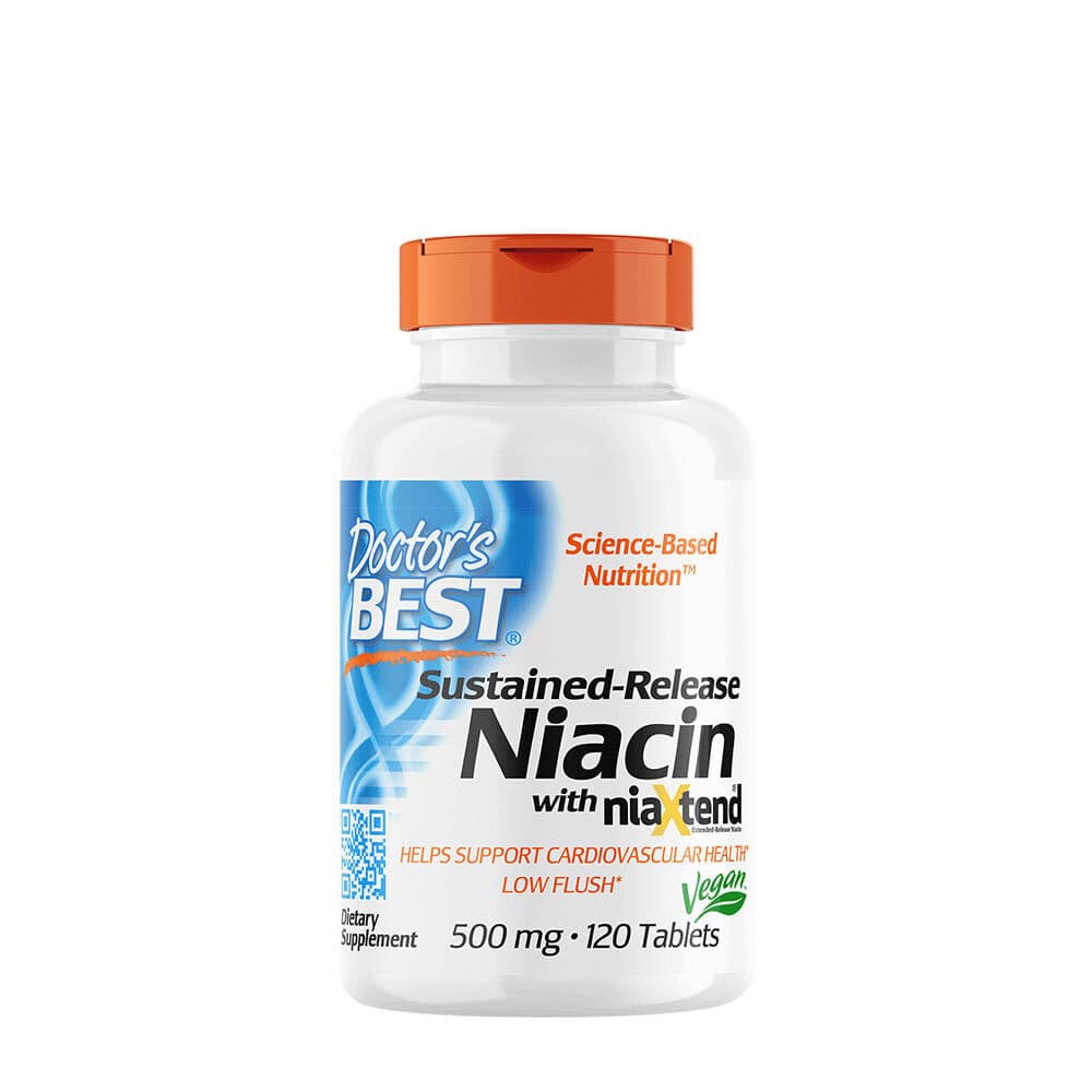 Time-release Niacin with niaXtend, 500mg – 120 tablets