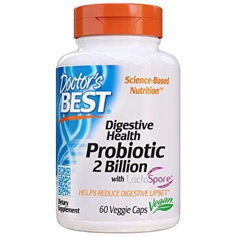 Digestive Health Probiotic 2 Billion with LactoSpore – 60 vcaps