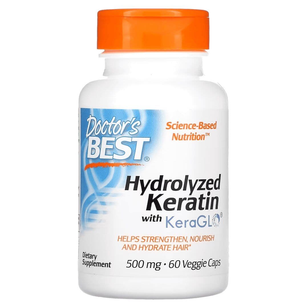 Hydrolyzed Keratin, 500mg – 60 vcaps