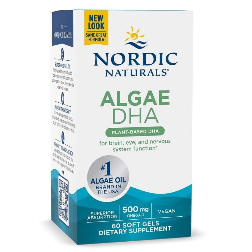 Algae DHA, 500mg - 60 softgels