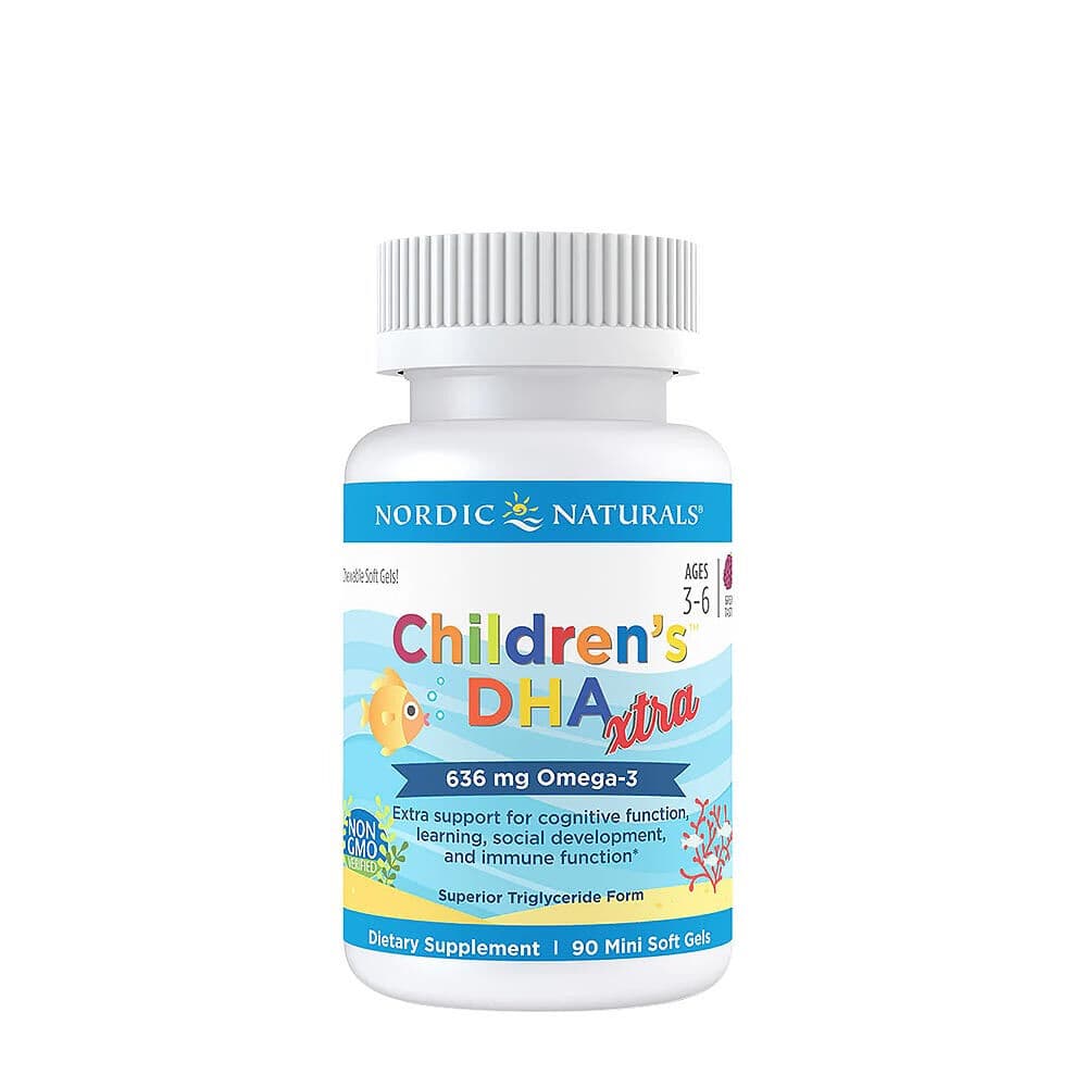 Children's DHA Xtra Fish Oil, 636mg Berry Punch – 90 mini softgels