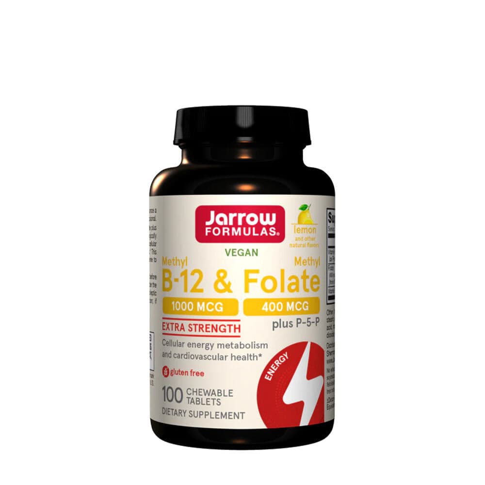 Methyl B-12 & Methyl Folate - Jarrow Formulas - 60 Chewable Tablets