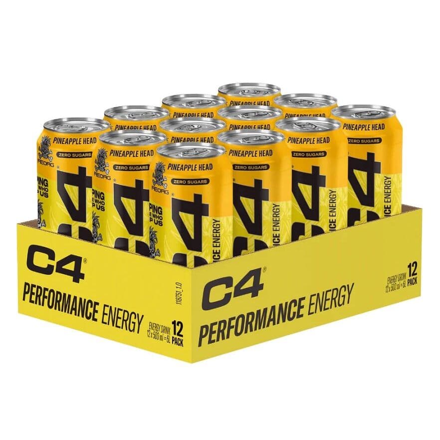 C4 Performance Energy, Pineapple Head – 12 x 500 ml