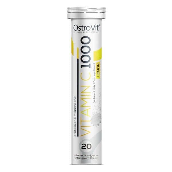 Vitamin C 1000, Lemon – 20 effervescent tabs
