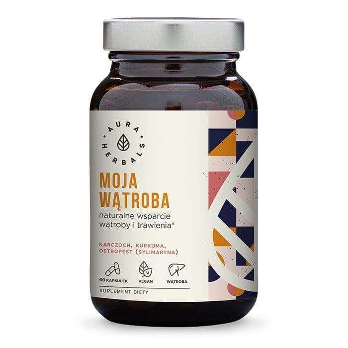 AURA HERBALS Liver Support, Artichoke, Milk Thistle, Turmeric (60 caps)