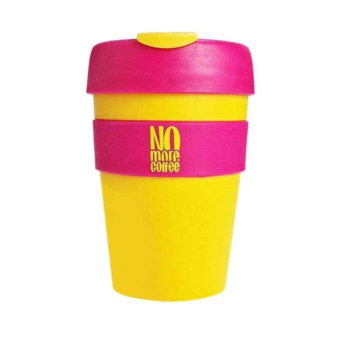 OstroVit - No More Coffee Mug, Yellow-Pink - 340 ml.