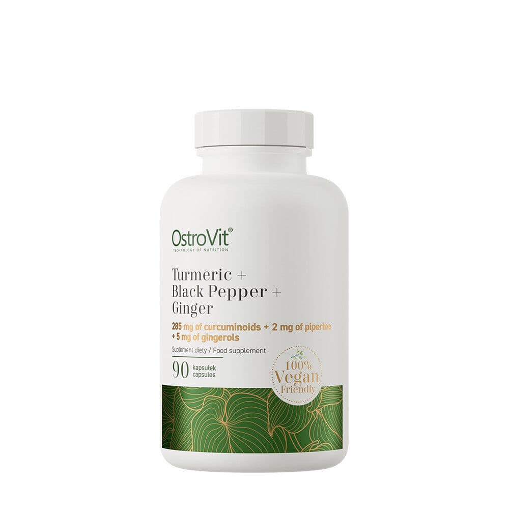 Ostrovit Turmeric + Black Pepper + Ginger VEGE (90 Capsules)