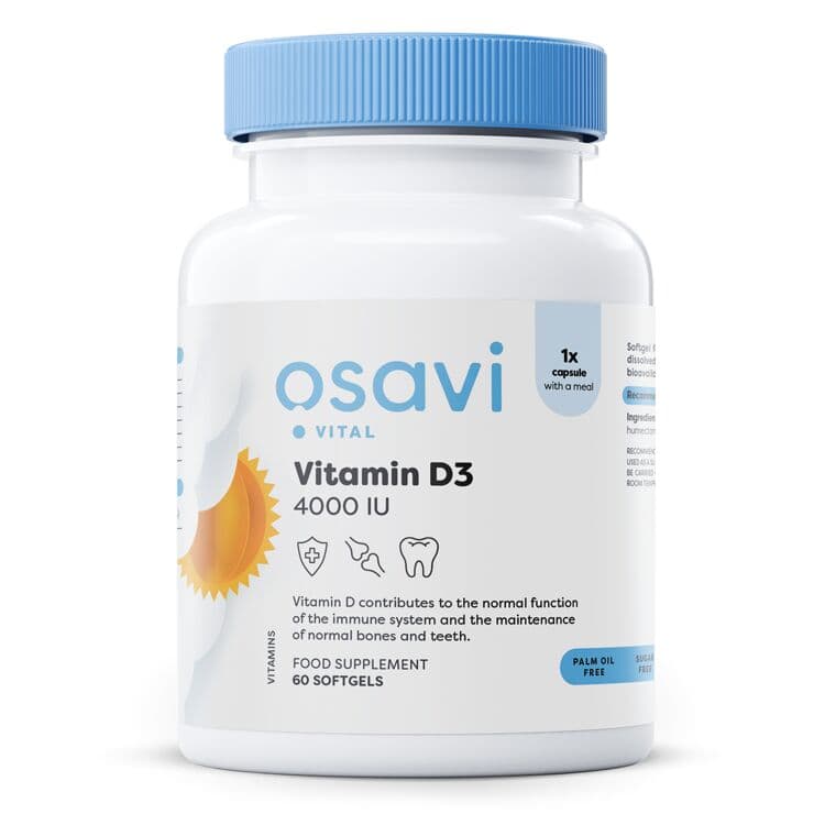 Vitamin D3, 4000IU – 60 softgels