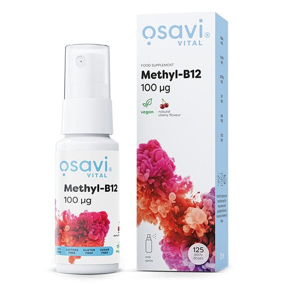 Methyl-B12 Oral Spray, 100mcg (Cherry) – 25 ml