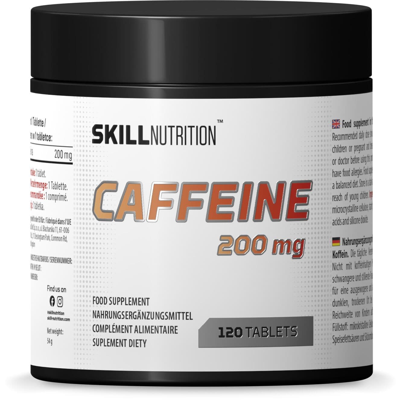 Caffeine, 200mg – 120 tabs