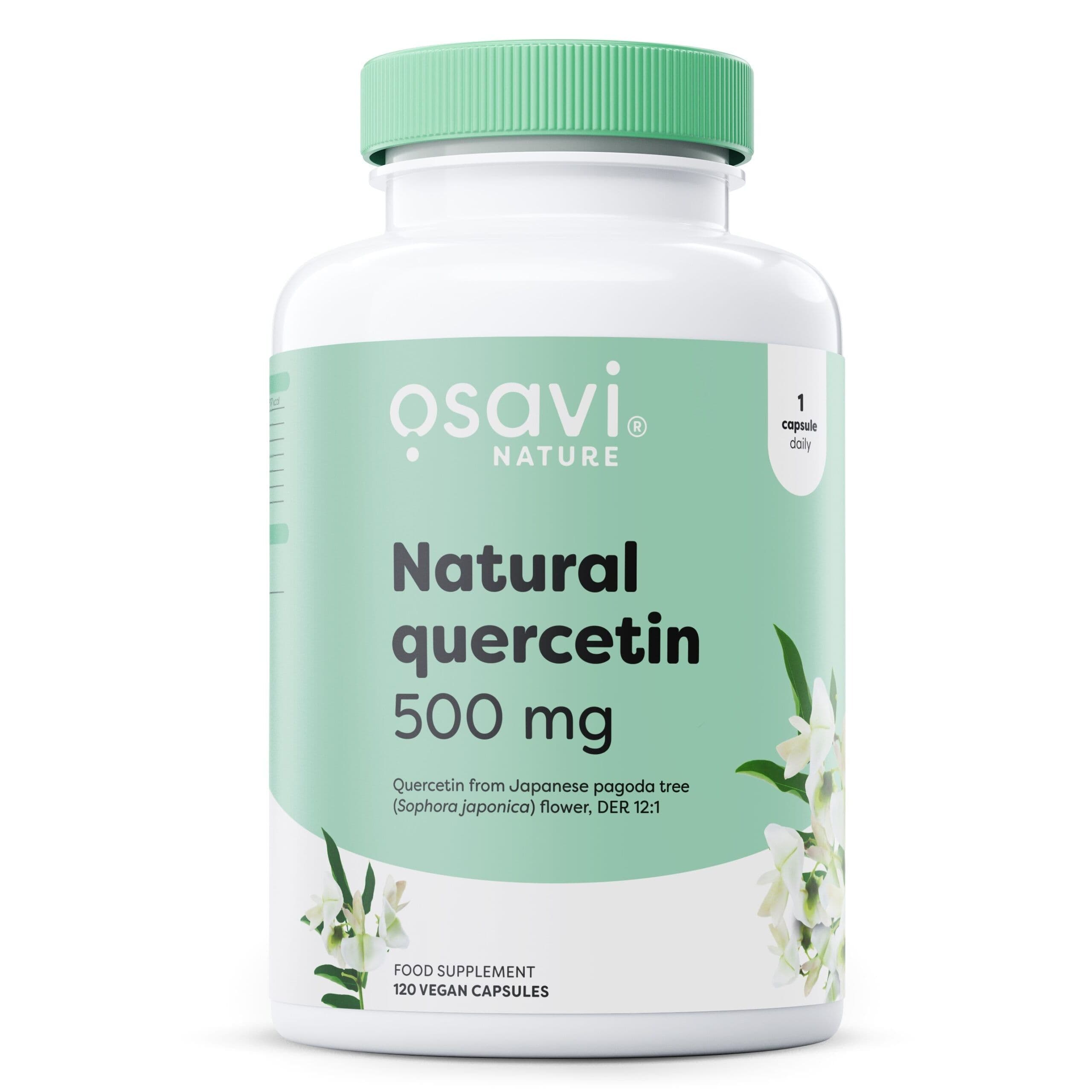Natural Quercetin, 500mg – 120 vegan caps