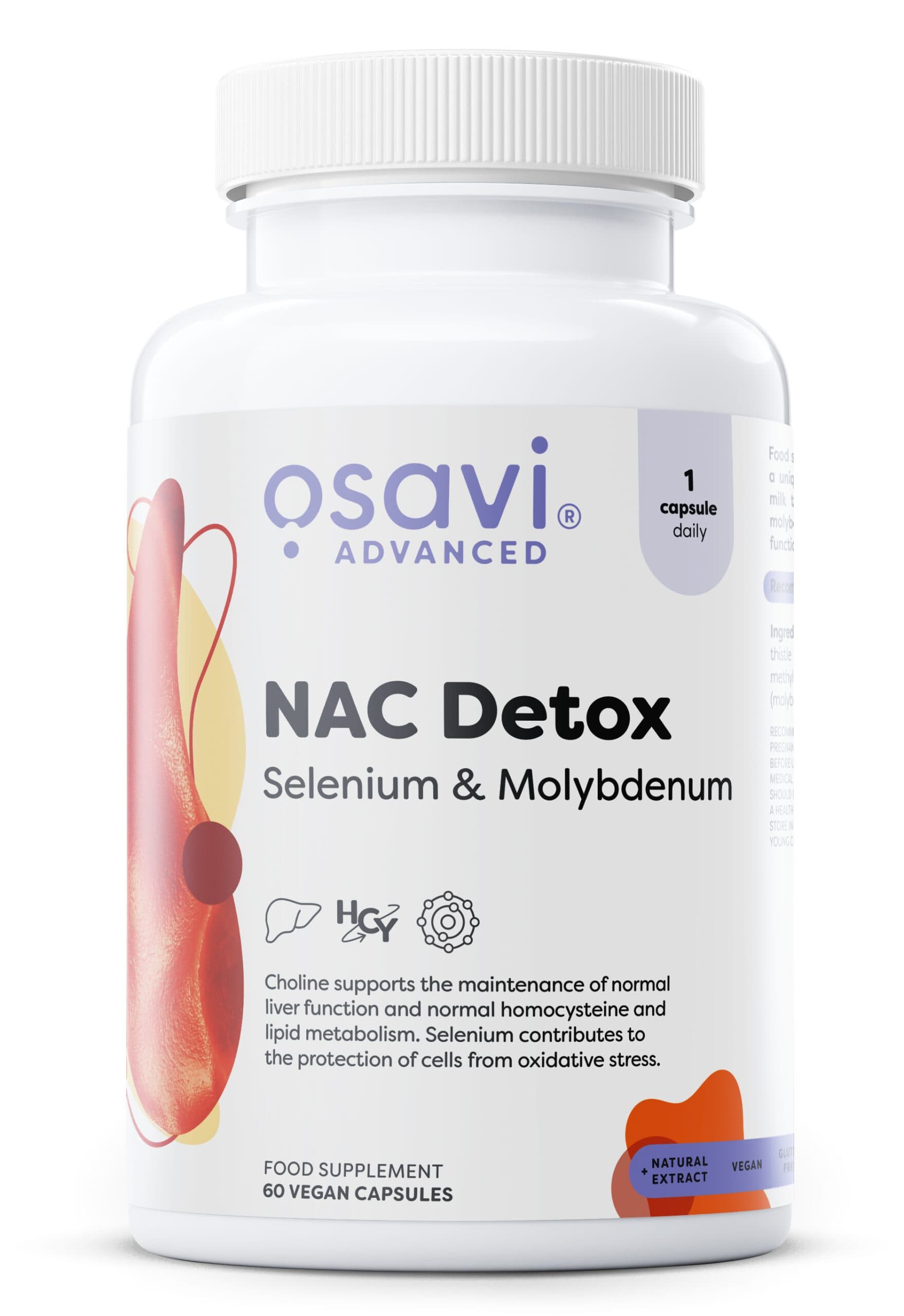 NAC Detox, Selenium & Molybdenum – 60 vegan caps