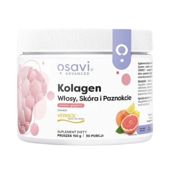OSAVI Collagen, hair, skin & nails, lemon-grapefruit (150 g / 5,291 oz.)